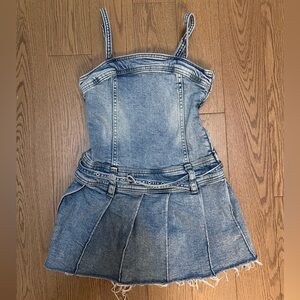 H&M Casual Blue Denim Kids Dress